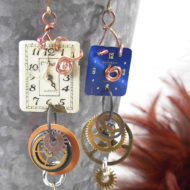 Clock Watch Upcycled Earrings | Shimmerlings®