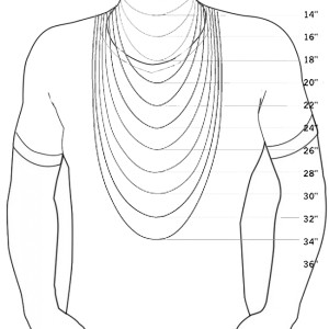 Men's Necklace Sizing Chart