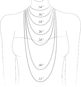 Women's Necklace Sizing Chart