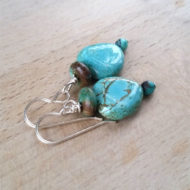 Turquoise Tear Two Earrings | Shimmerlings®