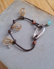 Cage Play Leather Bracelet |Shimmerlings®