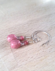 Silent Stroll Rhodonite Earrings | Shimmerlings®