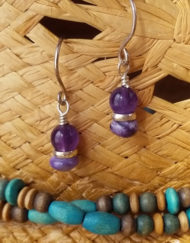 Drops of Magic Amethyst & Charoite Earrings | Shimmerlings®