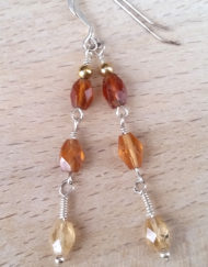Swoon and Sway Hessonite Garnet Earrings | Shimmerlings®