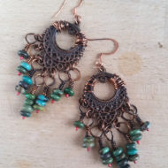 Bellydance Bauble Turquoise Earrings | Shimmerlings®