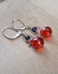 Dark Moon Swarovski Crystal Earrings | Shimmerlings®