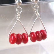 Cherry Bomb Coral Earrings | Shimmerlings®