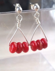 Cherry Bomb Coral Earrings | Shimmerlings®