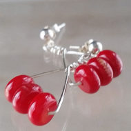 Cherry Bomb Coral Earrings | Shimmerlings®