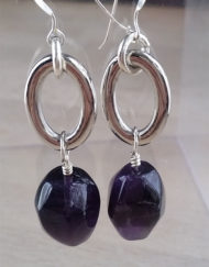 Deep Purple Amethyst Earrings | Shimmerlings®
