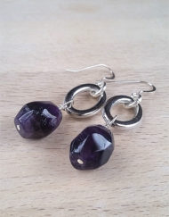 Deep Purple Amethyst Earrings | Shimmerlings®