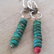 Stacked Stone Turquoise Earrings | Shimmerlings®