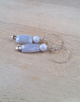 Blue Skies Blue Lace Agate Earrings | Shimmerlings®
