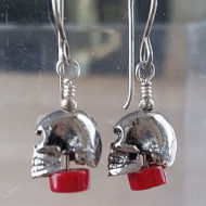 Skull Candy Coral Earrings | Shimmerlings®