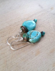 Turquoise Tear Two Earrings | Shimmerlings®