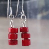 Red Rum Coral Earrings | Shimmerlings®