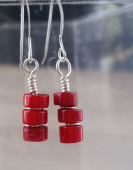 Red Rum Coral Earrings | Shimmerlings®