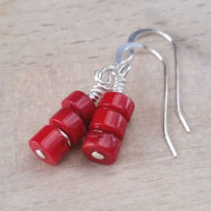 Red Rum Coral Earrings | Shimmerlings®