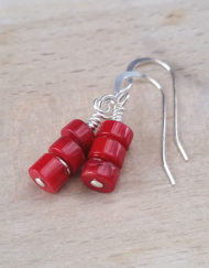 Red Rum Coral Earrings | Shimmerlings®