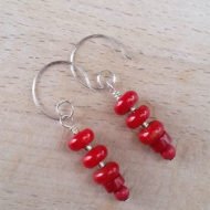 Red Rocket Coral Earrings | Shimmerlings®