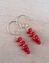 Red Rocket Coral Earrings | Shimmerlings®