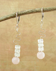 Cotton Candy Moonston Earrings |Shimmerlings®