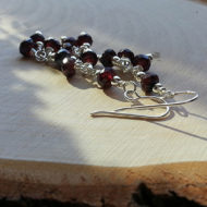 Cherry Chain Garnet Earrings | Shimmerlings®