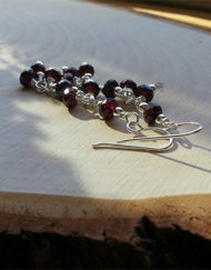 Cherry Chain Garnet Earrings | Shimmerlings®