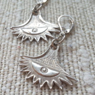 Silver Eye PMC Earrings | Shimmerlings®