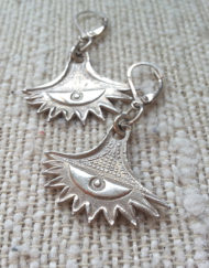 Silver Eye PMC Earrings | Shimmerlings®