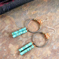 Double Stack Turquoise Earrings | Shimmerlings®